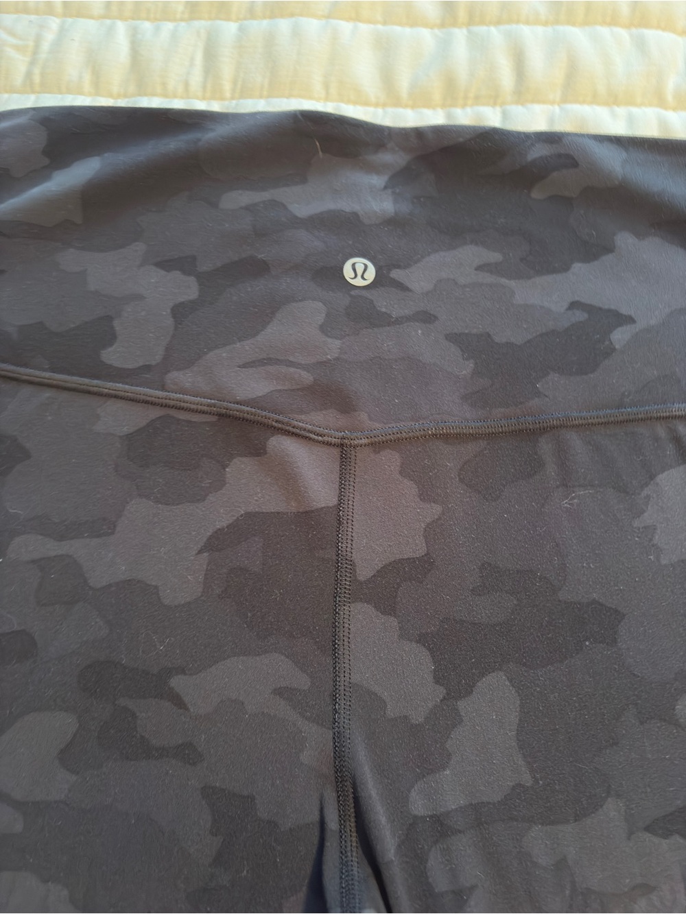 Lululemon Black Camo High-Rise Leggings Size 14